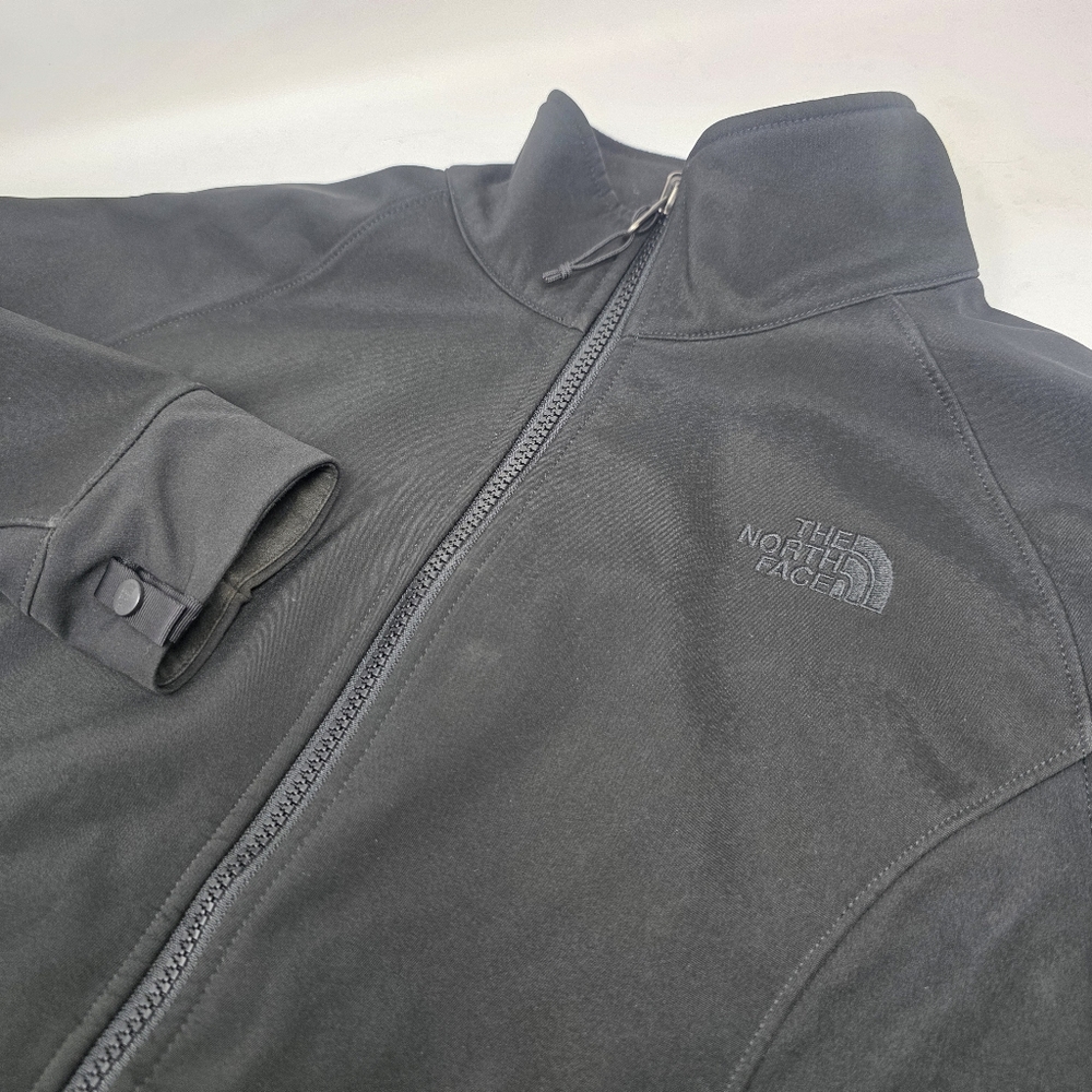 The North Face Jacket‎ Womens Small S Full Zip SoftShell Black Logo